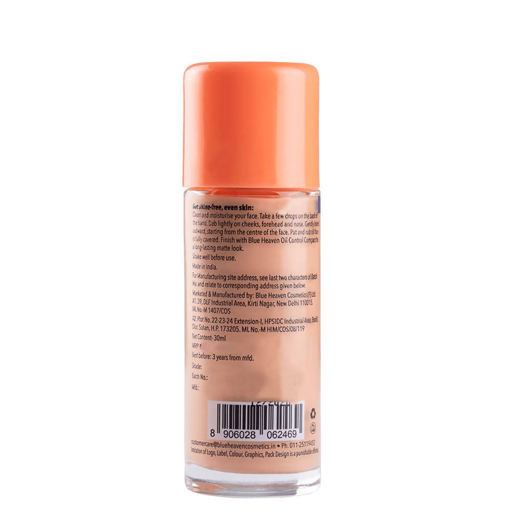 Blue Heaven Oil Control Matte Foundation SPF 15 Honey Ingredients