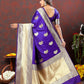 Lorenvalley Fashion Purple Soft Silk Woven Design Gold Zari Weaving Saree - Swadesiicart