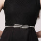 NVR Women Circular Silver Plated Stretchable Metal Belt | Swadesiicart