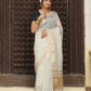 Shree Shyam Fashion Grey Cotton Saree