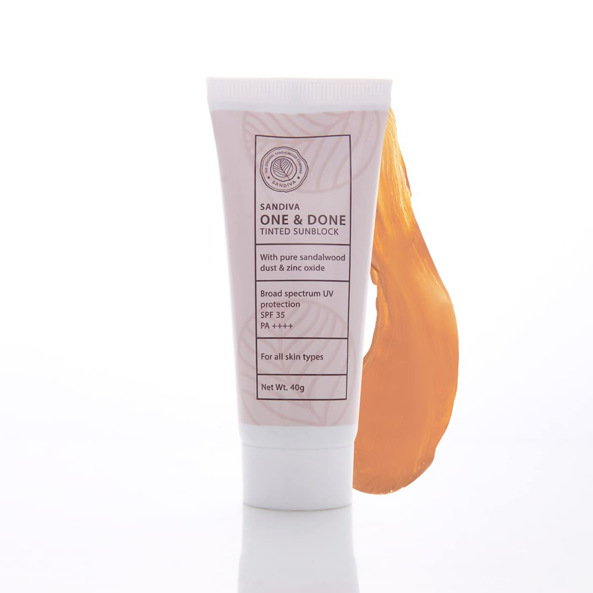 Sandiva One & Done Tinted Sunscreen With Zinc Oxide, SPF 35 PA++++, No White Cast - Tint 11 - Swadesiicart