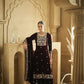 Anaita Purple Embroidered Work Velvet Stitched Plazo Suit