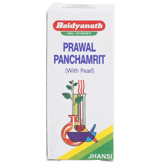 Baidyanath Jhansi Prawal Panchamrit (with Pearl) Tablets - Ayurvedant Pvt. Ltd.