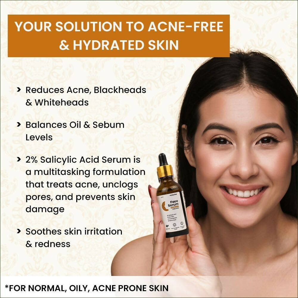 myUpchar Ayurveda 2% Salicylic Acid + Zinc PCA Anti Acne Face Serum | Swadesiicart