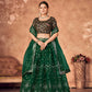 Wedding Designer Green Organzalehengha Choli - Anbazaar | Swadesiicart