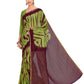 Mimosa Women's Green Chiffon Banarasi Silk Saree | Swadesiicart