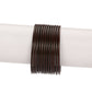 Afast Shining Brown Glass Party, Wedding, Daily Use Bangle Set, Pack Of 12 - Swadesiicart