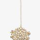 Gold Toned White Kundan Maang Tikka - Ruby Raang | Swadesiicart