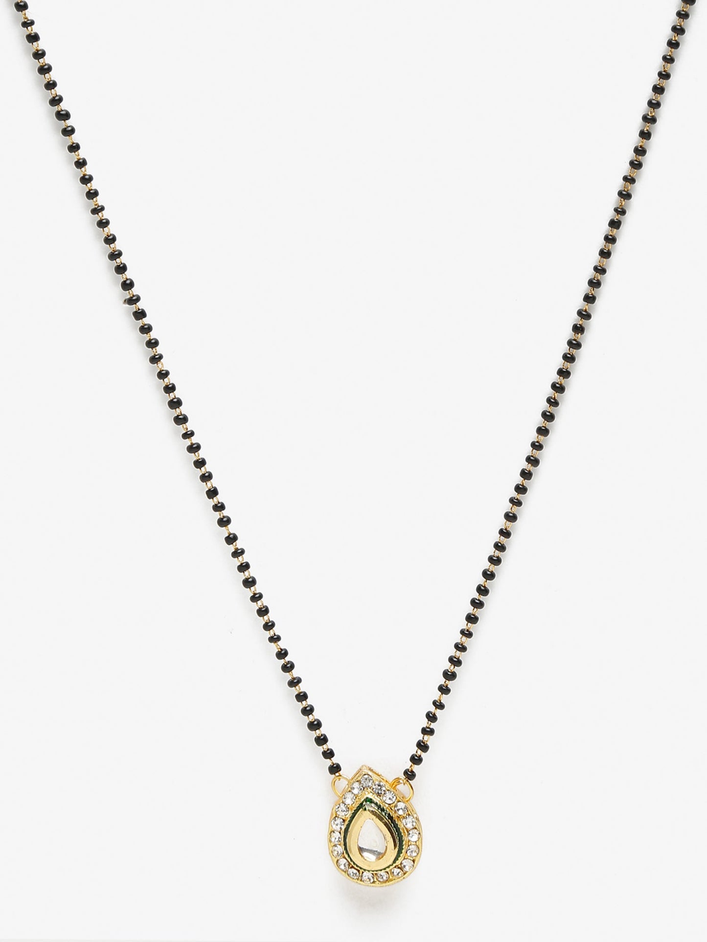 Black Gold Kundan Mangalsutra - Ruby Raang | Swadesiicart