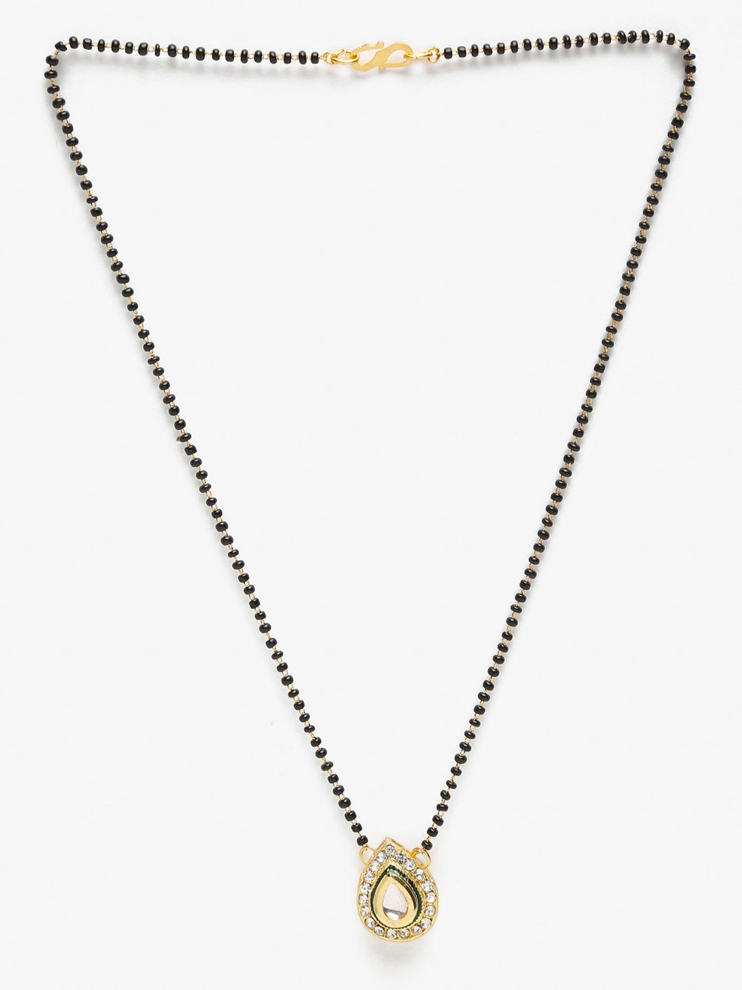 Black Gold Kundan Mangalsutra - Ruby Raang | Swadesiicart