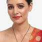 Gold-Polished Black Beaded Kundan Mangalsutra - Ruby Raang | Swadesiicart