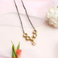 Black White Kundan Studded Mangalsutra - Ruby Raang | Swadesiicart