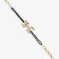 Black Gold-Toned Kundan Bracelet Mangalsutra - Ruby Raang