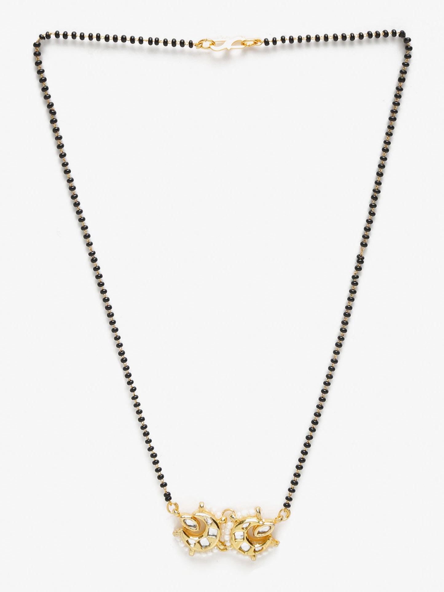 Gold-Polished Kundan Mangalsutra - Ruby Raang | Swadesiicart