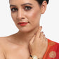 Women's Black Gold-Polished Kundan Mangalsutra Bracelet - Ruby Raang - Ruby Raang Studio