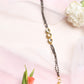 Black Gold-Toned Kundan Bracelet Mangalsutra - Ruby Raang - Ruby Raang Studio