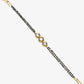 Black Gold-Toned Kundan Bracelet Mangalsutra - Ruby Raang - Swadesiicart