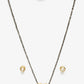 Black Gold-Toned Kundan Mangalsutra With Studs - Ruby Raang - Swadesiicart