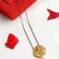 Gold-Polished Black Beaded White Kundan Studded Mangalsutra - Ruby Raang | Swadesiicart