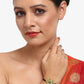 Black Gold-Polished Kundan Studded Mangalsutra Bracelet - Ruby Raang - Ruby Raang Studio