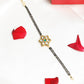 Black Gold-Polished Kundan Studded Mangalsutra Bracelet - Ruby Raang - Swadesiicart