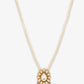 Gold-Toned Pink Gold-Polished Handcrafted Necklace - Ruby Raang | Swadesiicart