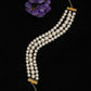 Gold-Toned White Gold-Polished Handcrafted Necklace - Ruby Raang | Swadesiicart
