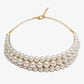 Gold-Toned White Gold-Polished Handcrafted Necklace - Ruby Raang | Swadesiicart