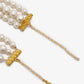 Gold-Toned White Gold-Polished Handcrafted Necklace - Ruby Raang | Swadesiicart