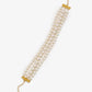 Gold-Toned White Gold-Polished Handcrafted Necklace - Ruby Raang | Swadesiicart