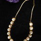 Women's Gold-Polished Kundan Choker Necklace - Ruby Raang | Swadesiicart