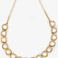 Women's Gold-Polished Kundan Choker Necklace - Ruby Raang | Swadesiicart