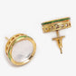 Gold-Polished White Kundan Stone Studded Handcrafted Jewellery Set - Ruby Raang - Swadesiicart