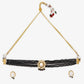 Gold-Polished White Black Kundan-Studded Beaded Handcrafted Jewellery Set - Ruby Raang - Swadesiicart