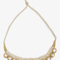 Gold-Toned White Gold-Polished Handcrafted Necklace - Ruby Raang | Swadesiicart