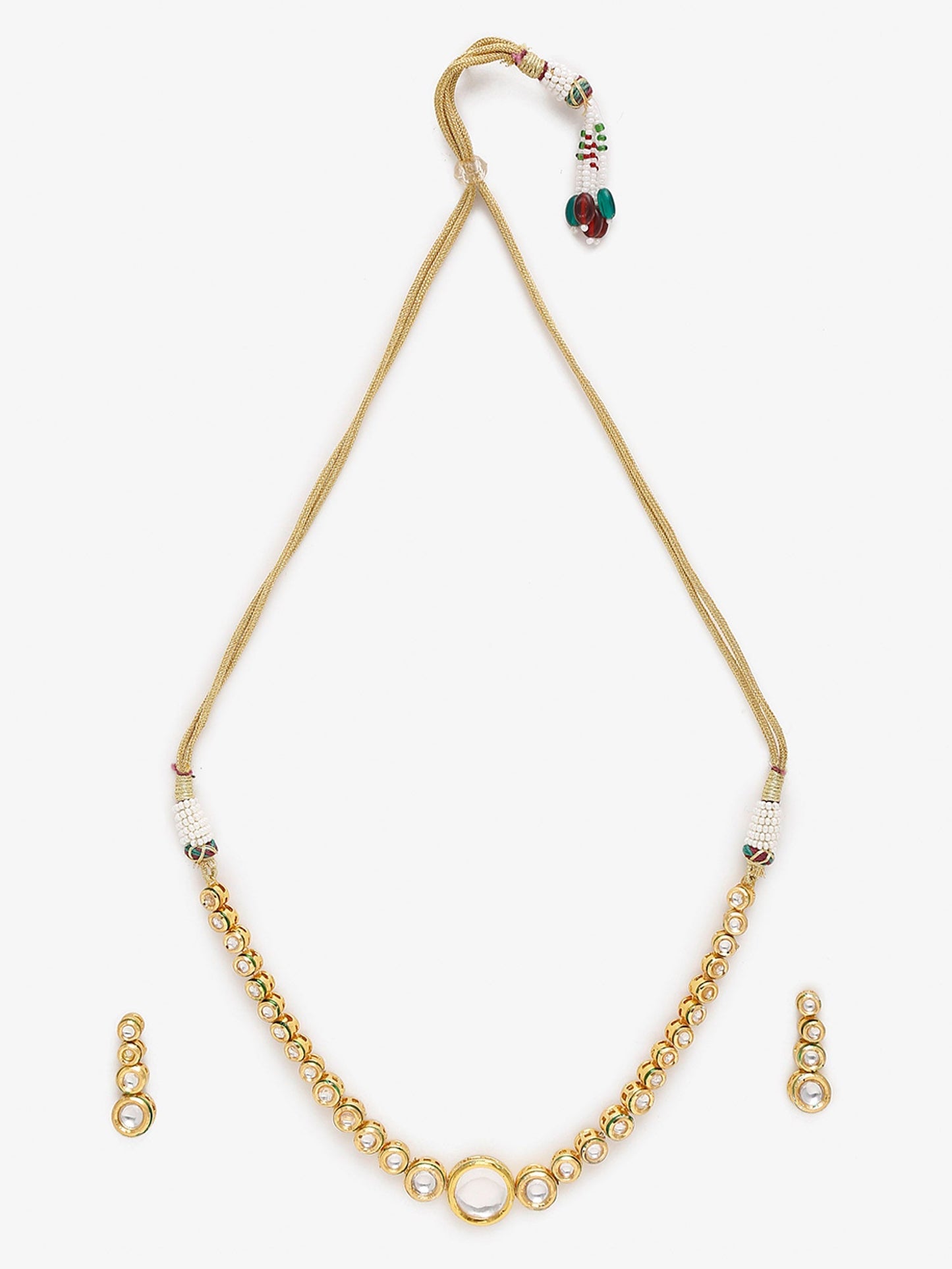 Women's Choker With Earrings - Ruby Raang | Swadesiicart