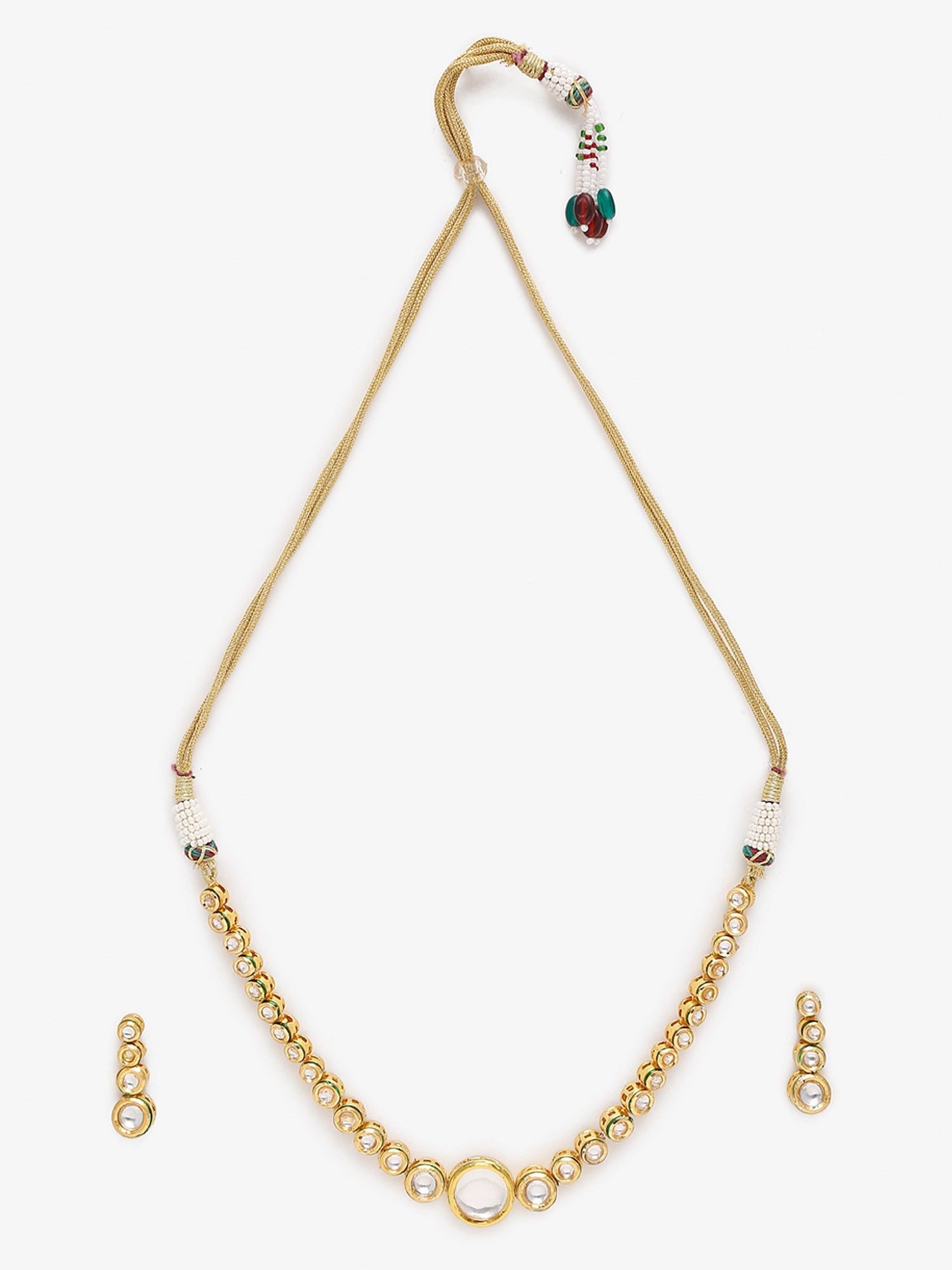 Women's Choker With Earrings - Ruby Raang | Swadesiicart