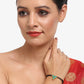 Women's Black Kundan Mangalsutra Bracelet - Ruby Raang - Ruby Raang Studio
