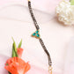 Women's Black Kundan Mangalsutra Bracelet - Ruby Raang - Swadesiicart
