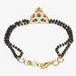 Women's Black Kundan Mangalsutra Bracelet - Ruby Raang - Swadesiicart