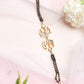 Women's Black Gold-Toned Multistrand Mangalsutra Bracelet - Ruby Raang - Ruby Raang Studio
