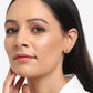 Green Gold-Toned Contemporary Studs Earrings - Ruby Raang - Swadesiicart
