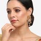 Gold-Toned Contemporary Chandbalis Earrings - Ruby Raang | Swadesiicart
