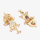 Gold-Toned Contemporary Chandbalis Earrings - Ruby Raang | Swadesiicart
