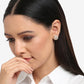 Rose Gold Contemporary Studs Earrings - Ruby Raang - Swadesiicart