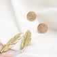 Rose Gold Contemporary Studs Earrings - Ruby Raang - Ruby Raang Studio