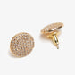 Rose Gold Contemporary Studs Earrings - Ruby Raang - Swadesiicart