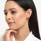 Maroon Contemporary Studs Earrings - Ruby Raang - Swadesiicart