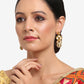 Gold-Toned Contemporary Drop Earrings - Ruby Raang - Swadesiicart
