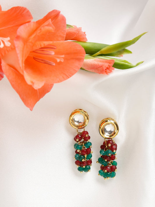 Multicoloured Contemporary Drop Earrings - Ruby Raang - Ruby Raang Studio